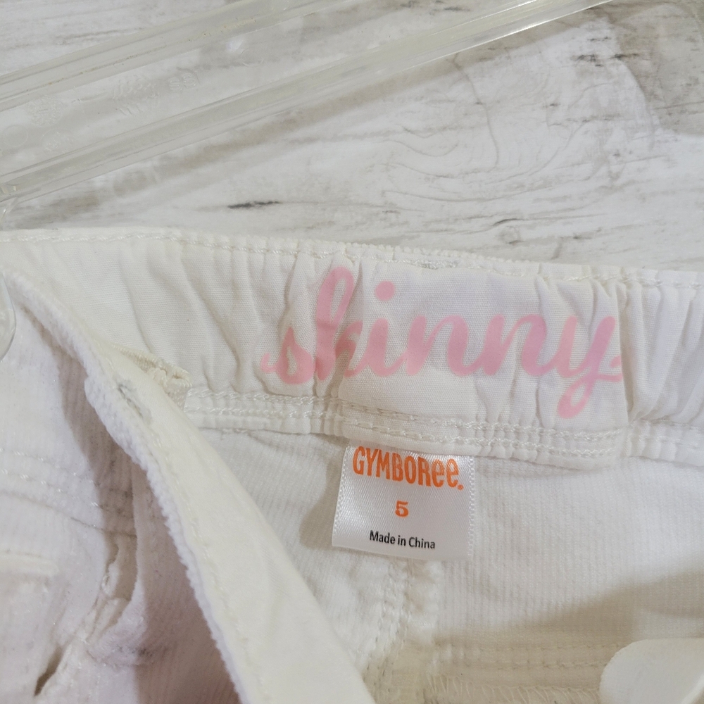 Little Girls Gymboree Cords Corduroy Jeans in White Size 5 - Picture 8 of 11